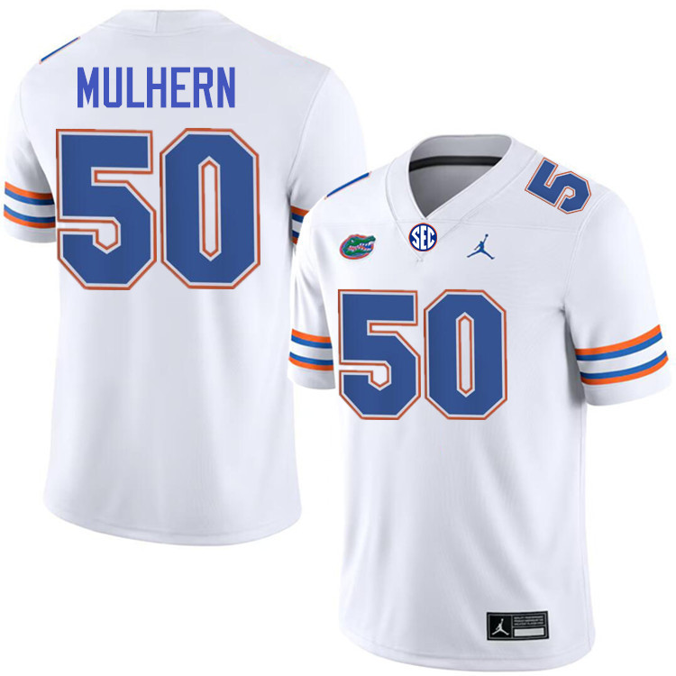 Mack Mulhern Florida Jersey,Florida Gators #50 Mack Mulhern Uniforms,Jersey Youth-White